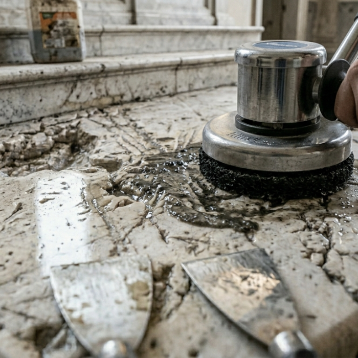 Décapage des anciennes cires